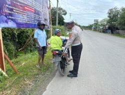 Hari Ke-4 Ops Keselamatan Cartenz 2026, Satlantas Polres Sarmi Fokus Tindak Pelanggaran Kasat Mata