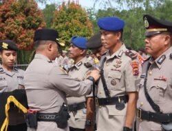 Kapolres Sarmi Pimpin Sertijab Kasat Lantas, Kasat Polairud, dan Kapolsek Sarmi Kota