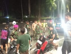 Ciptakan Situasi Kota Bitung yang Aman, Tertib dan Kondusif, Personel Kodim 1310/Bitung Bersama Aparat Terkait Gelar Patroli Gabungan