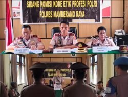Sidang Disiplin Anggota Polres Mamberamo Raya Digelar, Tegakkan Integritas Institusi