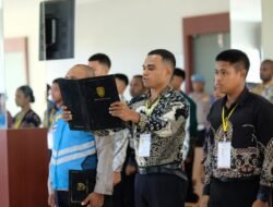Pelaksanaan Pakta Integritas dan Pengambilan Sumpah Warnai Penerimaan Terpadu Calon Anggota Polri TA 2026