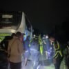 Laka Maut Libatkan Bus DAMRI di Sarmi, Polisi Sigap Tangani TKP dan Redam Aksi Pemalangan
