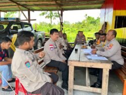 Sat Binmas Polres Sarmi Gelar anev Bhbabinkamtinmas di Polsek Pantai Timur