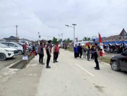 Meriahkan HUT ke-24, Sat Lantas Polres Sarmi Kawal Jalan Santai dan Launching Car Free Day Berlangsung Aman dan Lancar