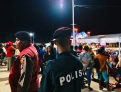 Sat Samapta Polres Sarmi Intensifkan Patroli Malam di Pasar Sentral Mararena, Situasi Kondusif