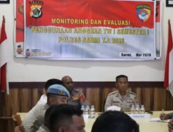 Bag Ren Polres Sarmi Evaluasi Penyerapan Anggaran Triwulan I Tahun 2026