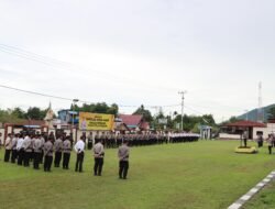 Kapolda Papua Barat Pimpin Apel Pagi dan Berikan Arahan kepada Personel Polres Teluk Wondama