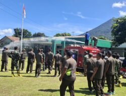 Tingkatkan Kemampuan Hadapi Situasi Darurat Bencana Kebakaran, Personel Kodim 1310/Bitung Ikuti Bimtek Pengoperasian Ransus Damkar