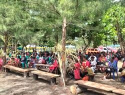 Kapolsek Bonggo Hadiri Sekaligus Laksanakan Pengamanan Ibadah Perayaan Pentakosta ke-II Lingkungan Klasis Bonggo