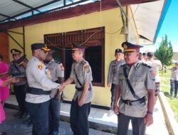 Kapolres Pegunungan Arfak Pimpin Sertijab Pejabat Utama dan Kapolsek Jajaran