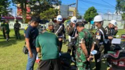 Pastikan Administrasi dan Kelengkapan Kendaraan Layak Pakai, Kodim 1310/Bitung Gelar Pengecekan Kendaraan Dinas