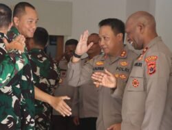 Pererat Sinergitas TNI-Polri, Kapolres Sarmi Terima Kunjungan Danrem 172/PWY