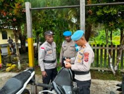 Wujudkan Polisi yang Tertib dan Profesional, Sipropam Polres Sarmi Gelar Razia Internal Personel