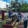 Wujud Toleransi dan Kepedulian, Polres Sarmi Bersihkan Gereja Santo Antonius Jelang HUT Bhayangkara ke-80