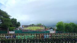 Sambut Kedatangan Personel Satgas Pamtas RI-PNG Mobile Yonif Raider 712/Wiratama, Dandim 1310/Bitung Hadir Pada Upacara Penyambutan