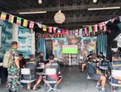 Jalin Kebersamaan dengan Warga, Kodim 1310/Bitung Nonton Bareng Piala Dunia 2026