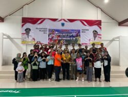 Pembukaan Turnamen Badminton Kapolres Cup III dalam Hari Bhayangkara ke-80 Tahun 2026 Polres Mamberamo Raya