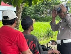 Pelayanan Humanis Sat Lantas Polres Mamberamo Raya Melaksanakan Giat Strong Point Pagi