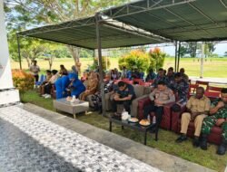 Kapolres Sarmi Hadiri Tasyakuran dan Pamitan Danlanal Sarmi, Pererat Sinergi TNI-Polri dan Forkopimda