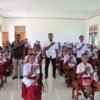 Antusiasme Warnai Sosialisasi Bahaya Narkoba dan Miras yang Digelar Satresnarkoba Polres Sarmi di SMP YPPK St. Paulus Sarmi