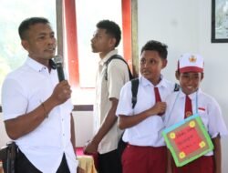 Cegah Penyalahgunaan Narkoba Sejak Dini, Satresnarkoba Polres Sarmi Edukasi Pelajar SMP Negeri 1 Sarmi