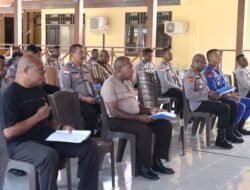 Ibadah Bintal Kristen, Polres Sarmi Tingkatkan Keimanan dan Karakter Personel