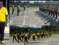 Polres Mamberamo Raya Melaksanakan Olahraga Pagi Bersama Untuk Menjaga Kebugaran dan Meningkatkan Solidaritas Antar Personel