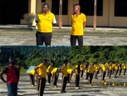 Kabag Log Polres Mamberamo Raya Pimpin Kegiatan Olahraga Pagi Bersama