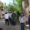 Dorong Terwujudnya Infrastruktur Desa, Danramil 1310-03/Likupang Bersama Forkopimcam Gelar Prosesi Peletakan Batu Pertama Pembangunan Jembatan Perintis Garuda di Desa Kokoleh Satu