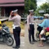Sat Lantas Polres Mamberamo Raya Laksanakan Strong Point Pagi, Wujudkan Kamseltibcarlantas